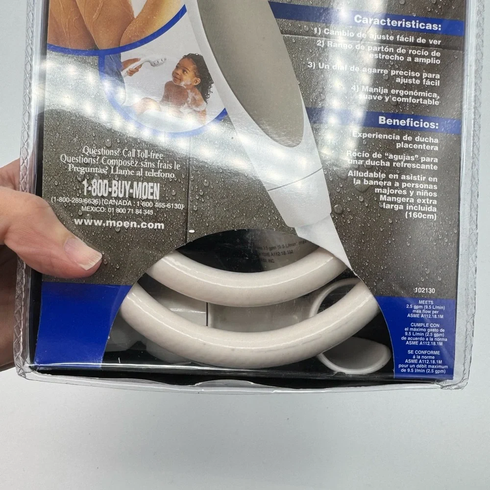 Moen Adler 21030W Hand Shower 8 Function Glacier White 59